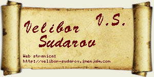 Velibor Sudarov vizit kartica